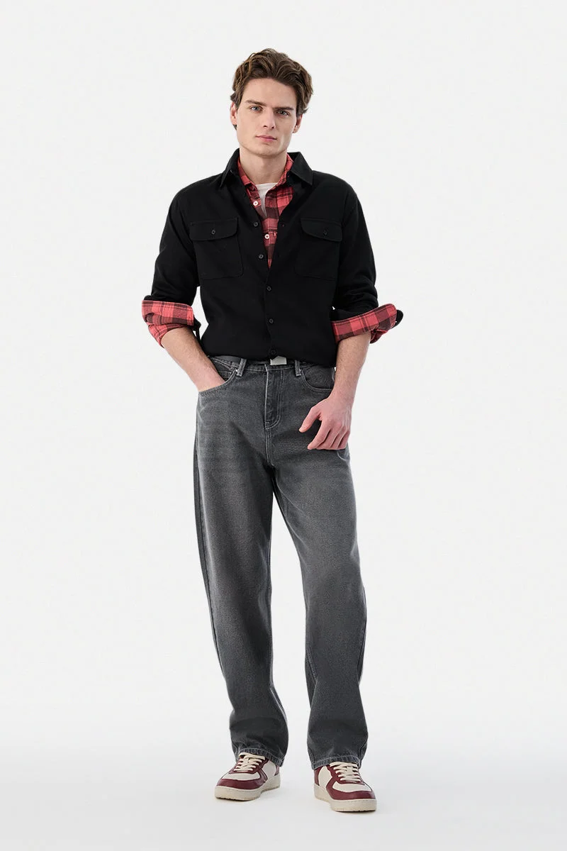 سنيتش Linen Blend Regular Fit Double Pocket Shirt